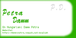 petra damm business card